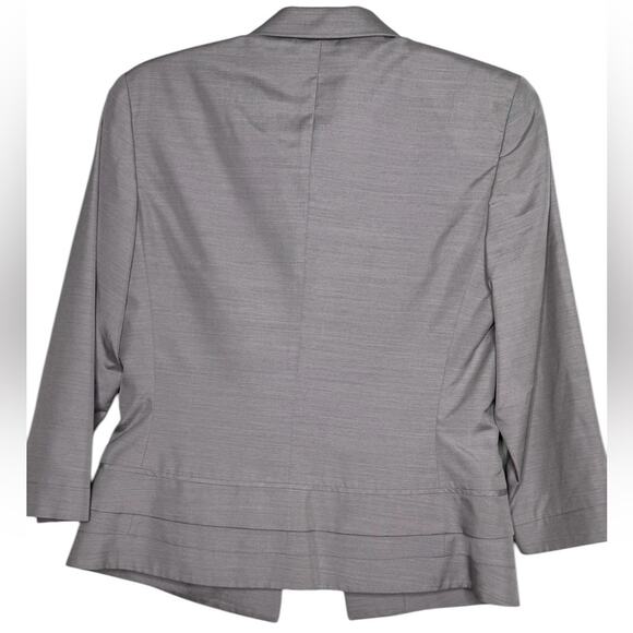 Narciso Rodriguez Womens Light Grey Made in Italy Silk Blazer - Picture 3 of 11